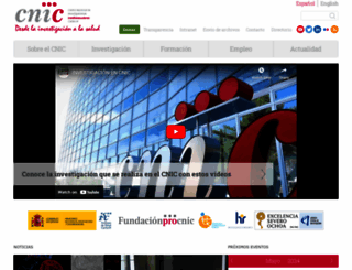 cnic.es screenshot