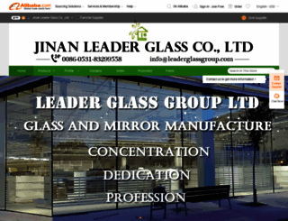 cnleaderglass.en.alibaba.com screenshot