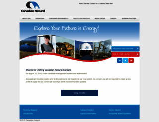 cnrl-careers.com screenshot