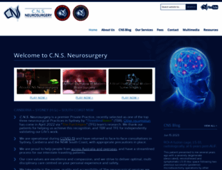 cnsneurosurgery.com.au screenshot
