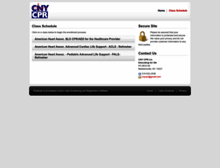 cnycpr.enrollware.com screenshot
