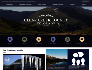 co.clear-creek.co.us screenshot