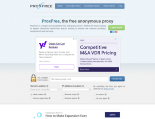 co.proxfree.com screenshot