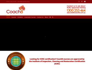 coach8.com.au screenshot