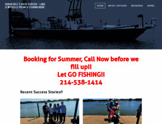 coachcolefishingguide.com screenshot
