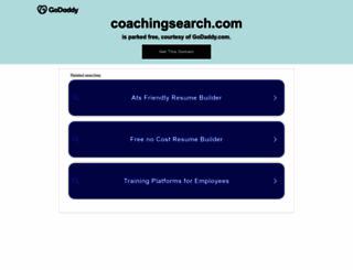 coachingsearch.com screenshot