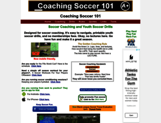 coachingsoccer101.com screenshot
