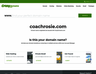 coachrosie.com screenshot