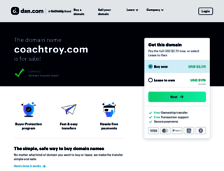 coachtroy.com screenshot