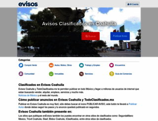 coahuila.evisos.com.mx screenshot