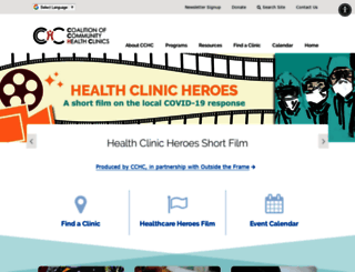 coalitionclinics.org screenshot