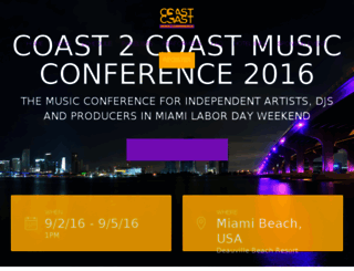 coast2coastconvention.com screenshot