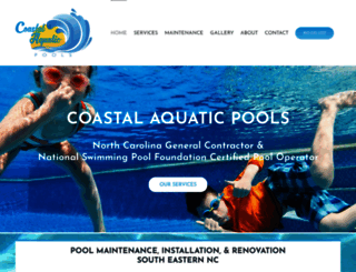 coastalaquaticpools.com screenshot
