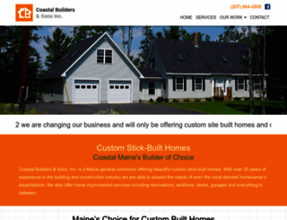 coastalbuildersofmaine.com screenshot