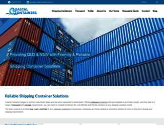 coastalcontainers.com.au screenshot