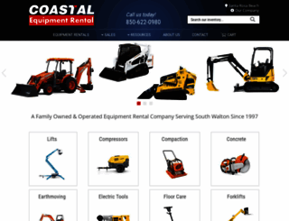 coastalequipmentrental.com screenshot