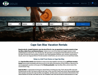 coastaljoevacationrentals.com screenshot