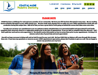 coastalmainepediatricdentistry.com screenshot
