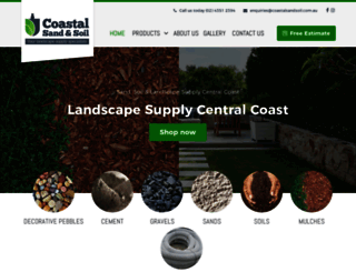 coastalsandsoil.com.au screenshot