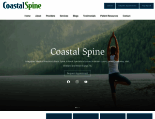 coastalspine.com screenshot