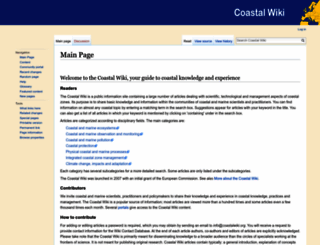 coastalwiki.org screenshot
