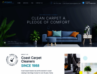 coastcarpetcleaners.com screenshot