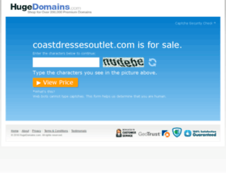 coastdressesoutlet.com screenshot
