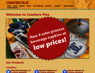 coastersplus.com screenshot