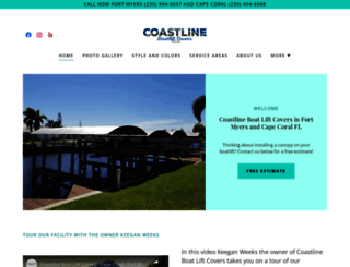 coastlineboatliftcovers.com screenshot