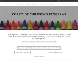 coastsidechildren.org screenshot