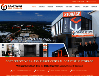 coastwideselfstorage.com.au screenshot