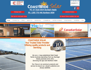 coastwidesolar.com.au screenshot