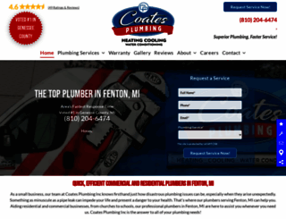 coatesplumbing.com screenshot