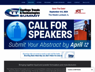 coatingsconference.com screenshot
