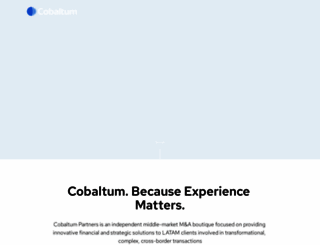 cobaltumpartners.com screenshot