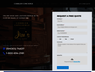 cobblerconcierge.com screenshot