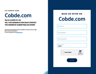 cobde.com screenshot