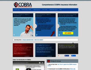cobrainsurancebenefits.org screenshot