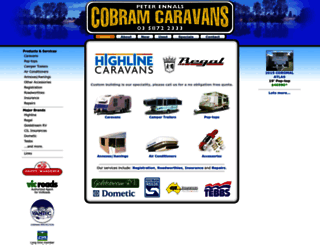 cobramcaravans.com.au screenshot