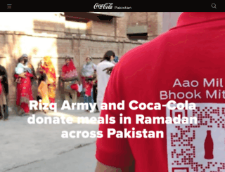coca-cola.com.pk screenshot