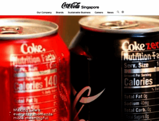 coca-cola.com.sg screenshot
