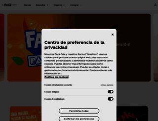 coca-colamexico.com.mx screenshot