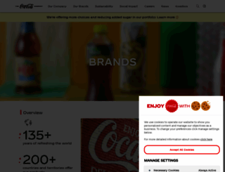 coca-colaproductfacts.com screenshot