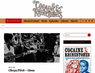 cocaineandrhinestones.com screenshot