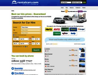 coches.centraldereservas.com screenshot