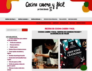cocinacaserayfacil.net screenshot