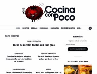 cocinaconpoco.com screenshot