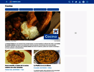 cocinacubana.cibercuba.com screenshot