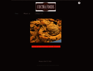 cocinafoods.com screenshot