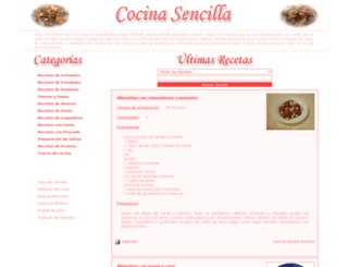 cocinasencilla.com screenshot